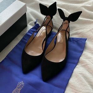 Aquazurra Bow Tie ballet flats